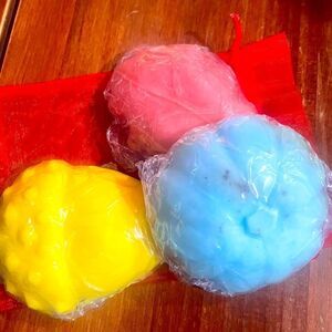 Colorful Handmade 🐐 Goat Milk Soaps Set Rose Chamomile & Lavender